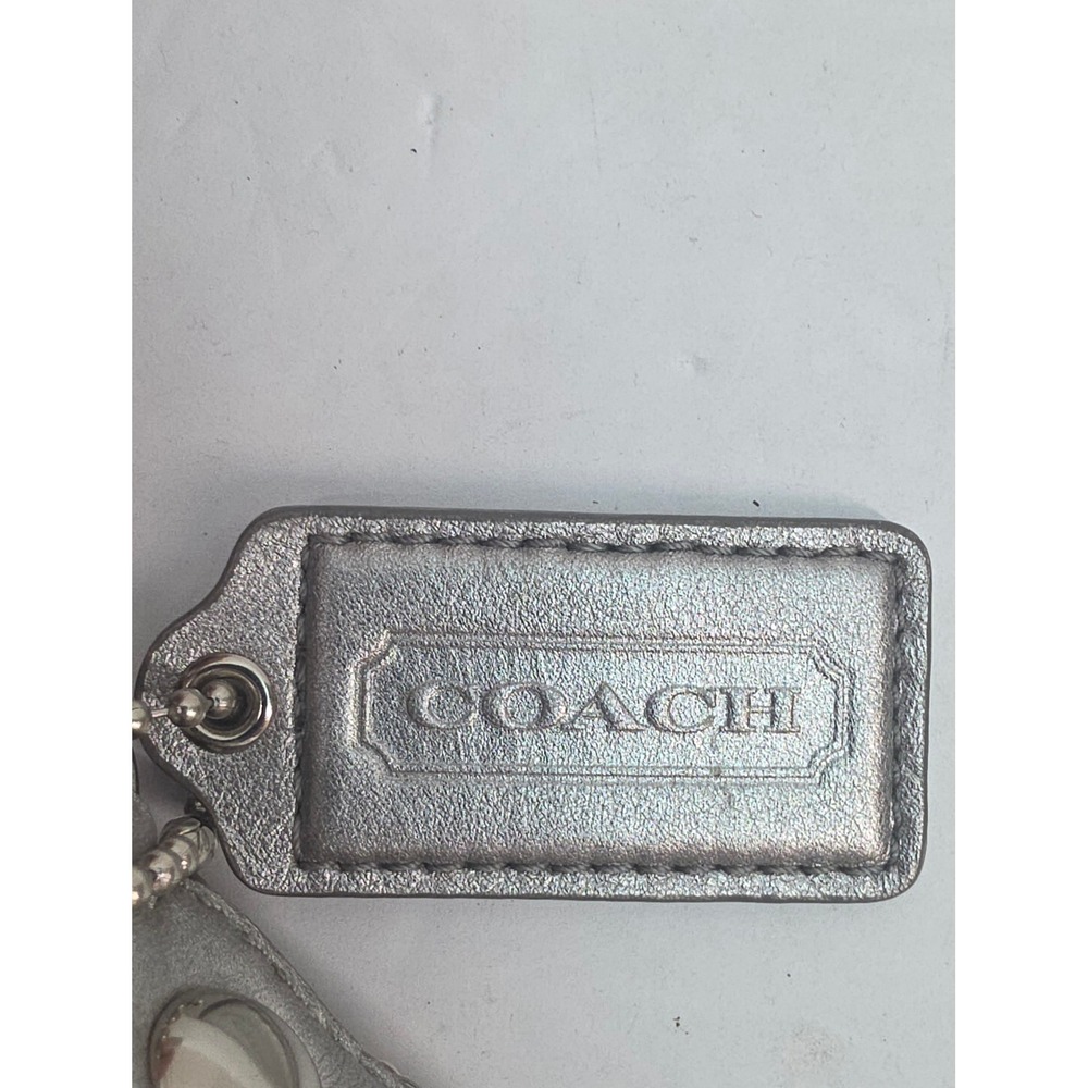 Coach Soho Optic Art Purple Silver Metallic Leather Shoulder Bag F17404 - Picture 5 of 9